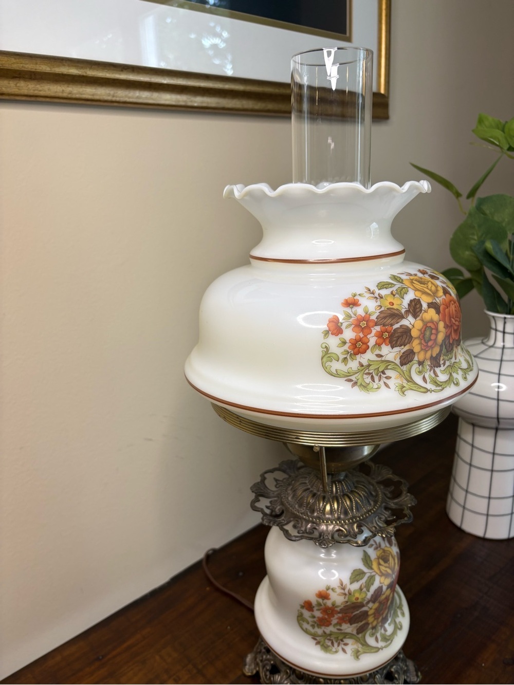 Sale🔥🔥🔥🔥Vintage Quoizel Hurricane Lamp - Picture 5 of 10